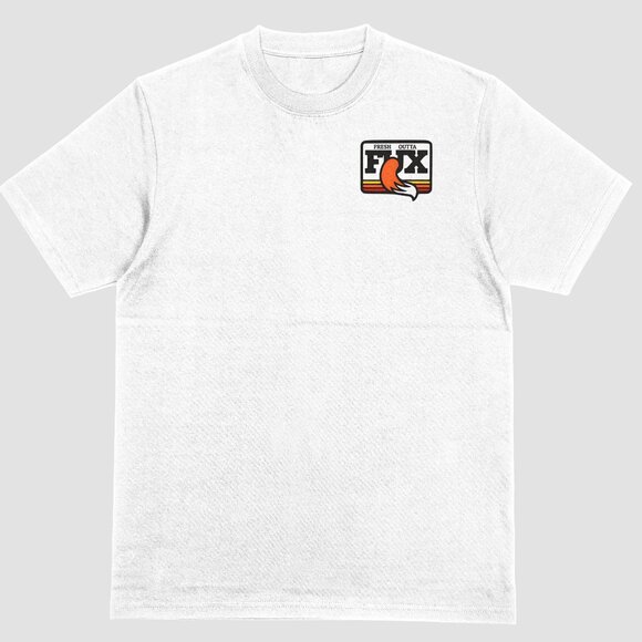 Fresh Outta Fux Men’s Funny Humorous T-shirt White 100% Cotton - Picture 4 of 4